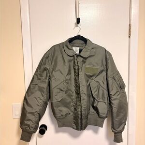 Alpha Industries Olive Bomber Jacket